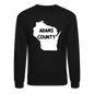 Adams County - Wisconsin - Crewneck Sweatshirt - black