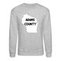 Adams County - Wisconsin - Crewneck Sweatshirt - heather gray