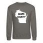 Adams County - Wisconsin - Crewneck Sweatshirt - asphalt gray